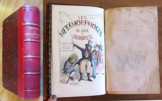 LES METAMORPHOSES DU JOUR par GRANDVILLE, 1869 - copertina