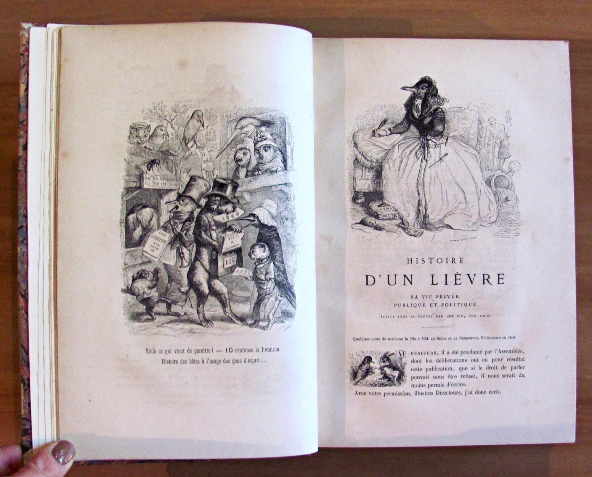 VIE PRIVEE ET PUBLIQUE DES ANIMAUX, 1868 - Vignettes par GRANDVILLE