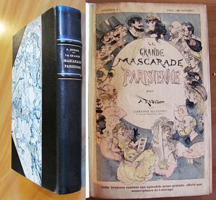 LA GRANDE MASCARADE PARISIENNE, 1880 - ill. ROBIDA - Albert Robida - copertina