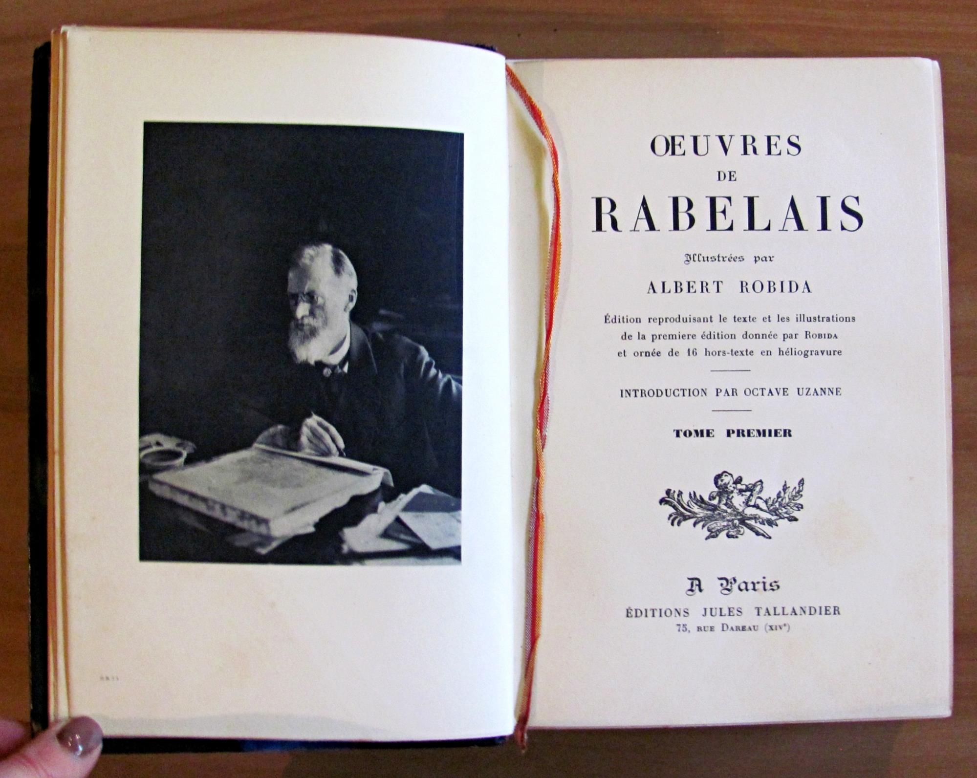 OEUVRES DE RABELAIS illustrees par ROBIDA - Opera Completa in 2 Tomi