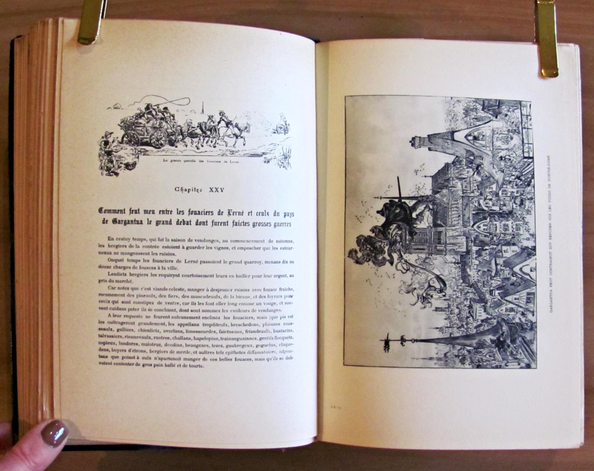 OEUVRES DE RABELAIS illustrees par ROBIDA - Opera Completa in 2 Tomi