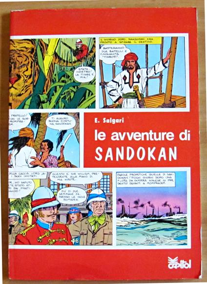 LE AVVENTURE DI SANDOKAN - Collana I Grandi Classici a Fumetti - Emilio Salgari - copertina