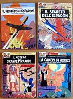 Lotto dei primi 4 Fumetti 1/4 - Le avventure di Black e Mortimer: 1^ e 2^ parte - Il segreto dell'Espadon 1^ e 2^ parte - Il mistero della grande piramide