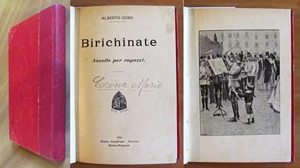 BIRICHINATE - Novelle per ragazzi, I ed. 1900 - Alberto Cioci - copertina