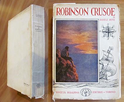 ROBINSON CRUSOE, I ed. Intergale 1940 - Intonso - Daniel Defoe - copertina