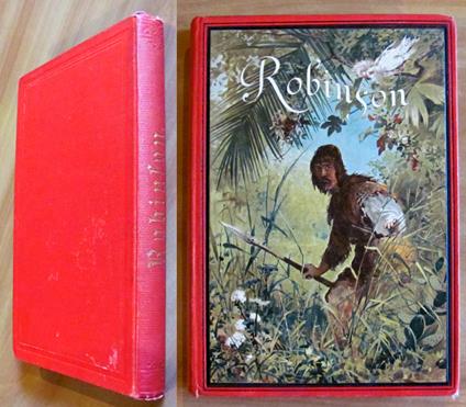 ROBINSON KRUSOE, fine '800 - ill. HOFFMANN - copertina