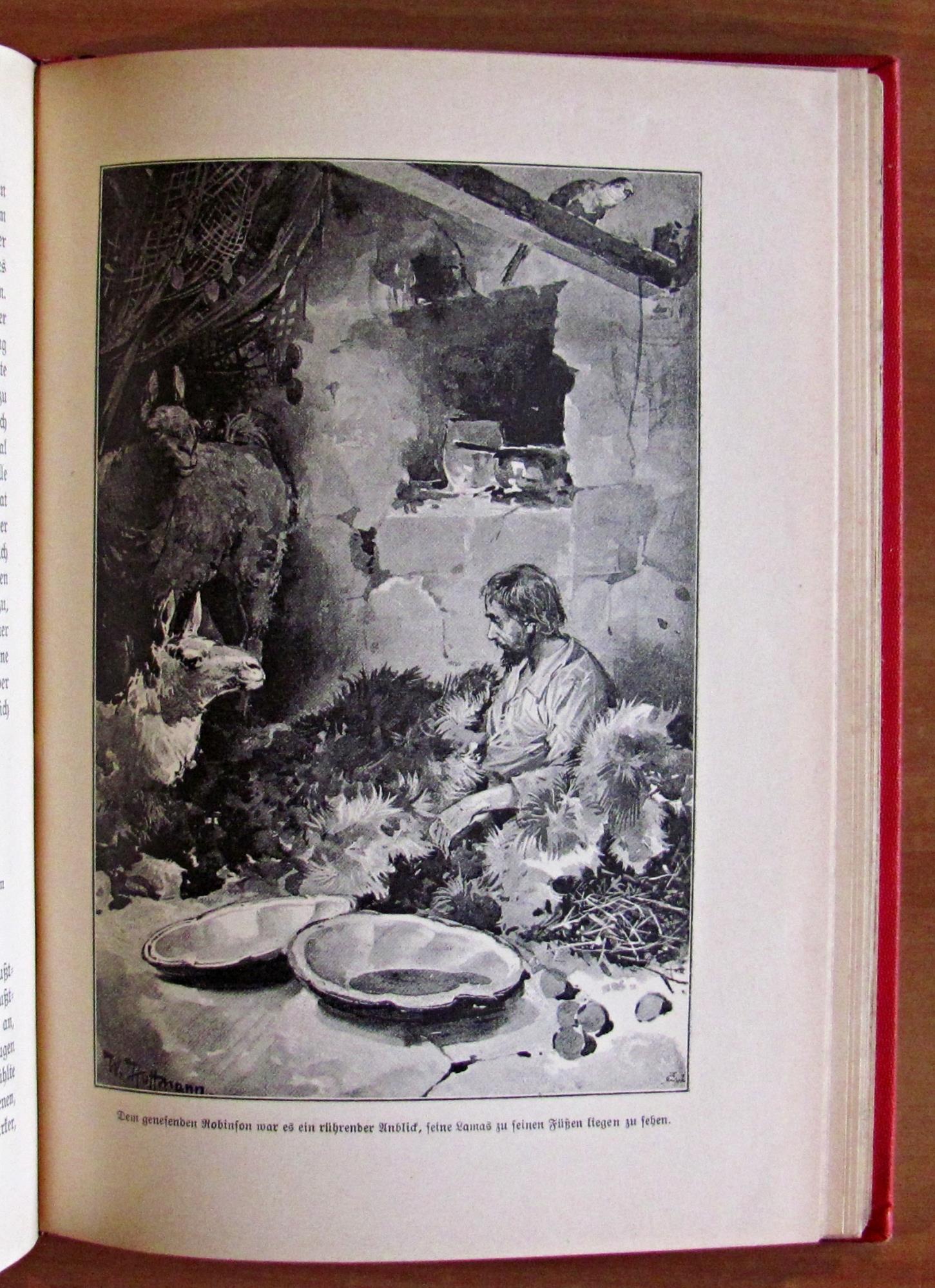 ROBINSON KRUSOE, fine '800 - ill. HOFFMANN