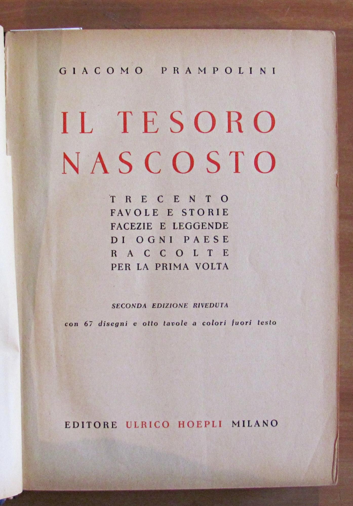 IL TESORO NASCOSTO, 1942 - Illustrato