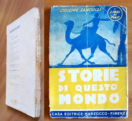 STORIE DI QUESTO MONDO, 1945 - Coll. I Libri di Pino - ill. F. CARNEVALI - Giuseppe Fanciulli - copertina