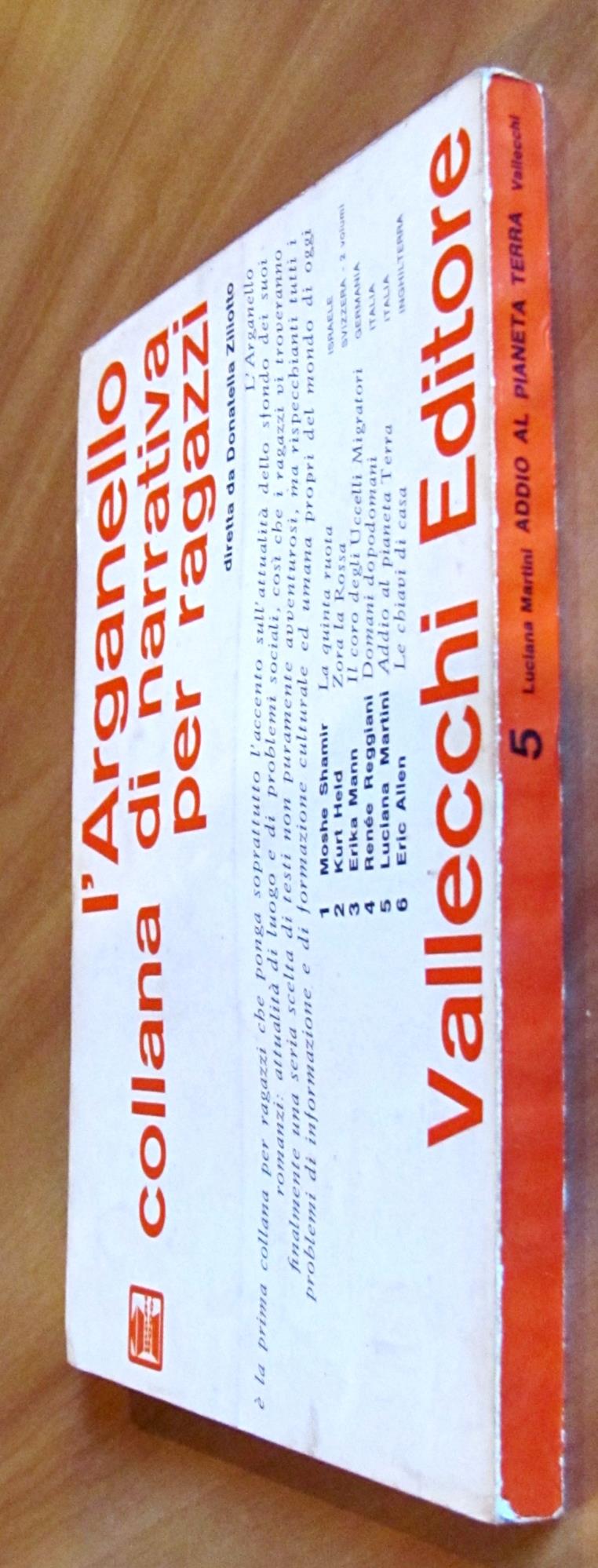 ADDIO AL PIANETA TERRA, 1965 - Coll. di Narrativa per Ragazzi l'Arganello