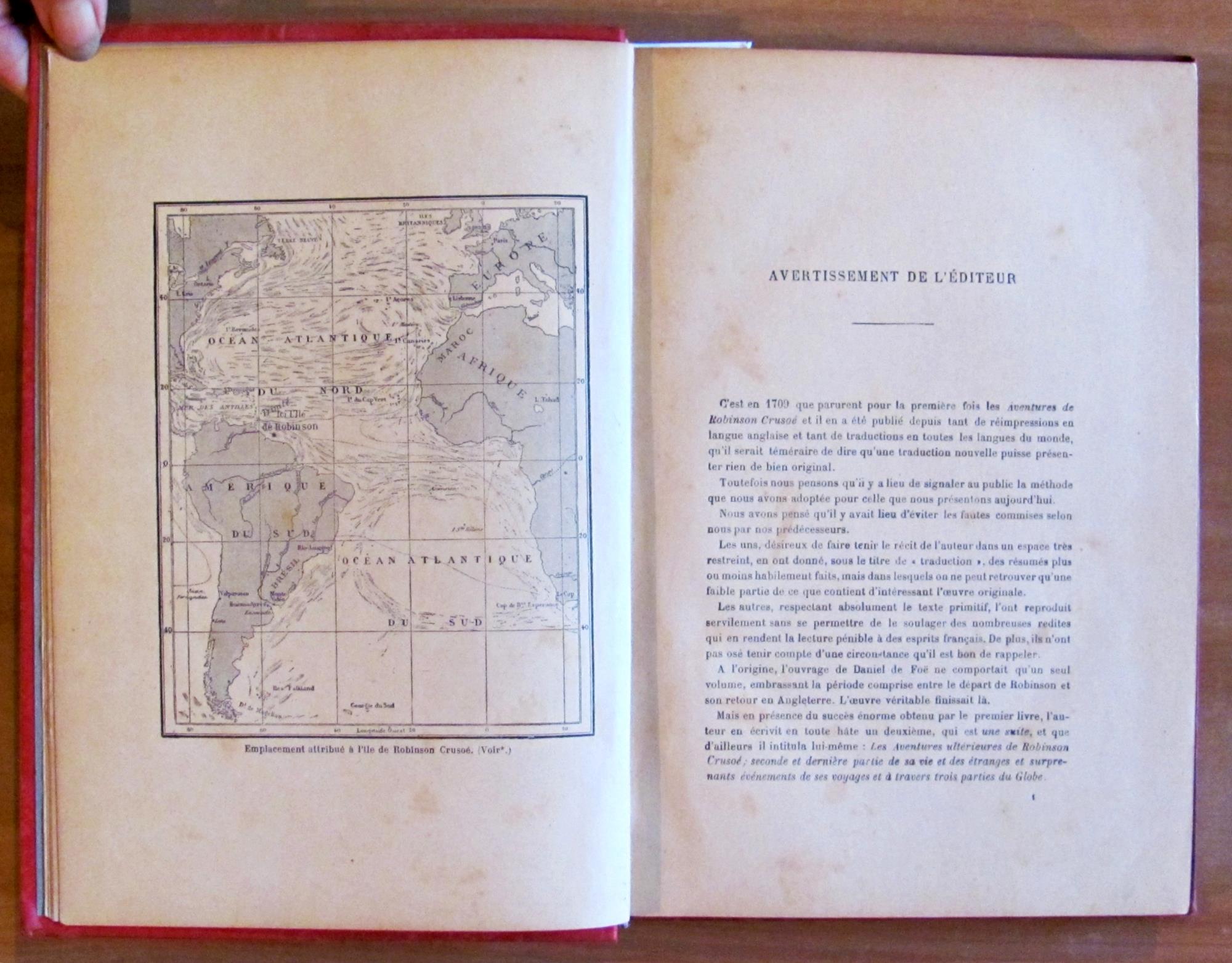LES AVENTURES DE ROBINSON CRUSOE. fine '800 - ill. HALSWELLE e POIRSON