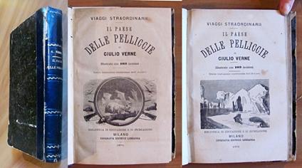 IL PAESE DELLE PELLICCIE, 1876 - Parte I e II - Completo - illustrato - Jules Verne - copertina