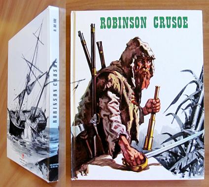 ROBINSON CRUSOE, s.d. anni '70 - Illustrato - Daniel Defoe - copertina