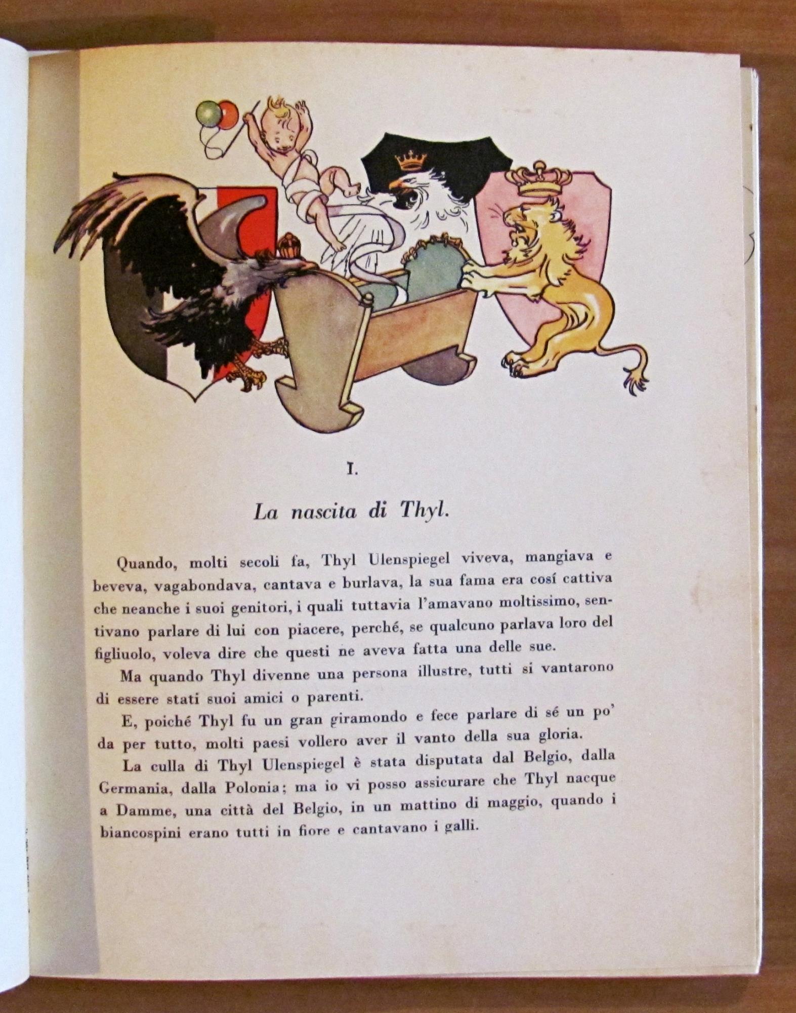 LE GAIE AVVENTURE DI THYL ULKENSPIEGEL - Coll. La Scala d'Oro, 1938 - ill. GUSTAVINO