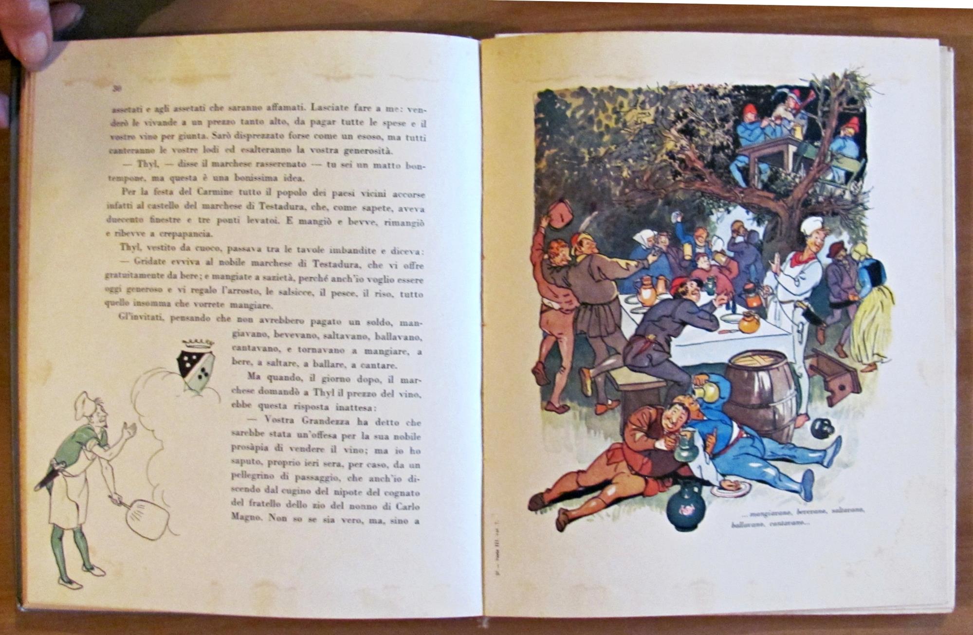 LE GAIE AVVENTURE DI THYL ULKENSPIEGEL - Coll. La Scala d'Oro, 1938 - ill. GUSTAVINO