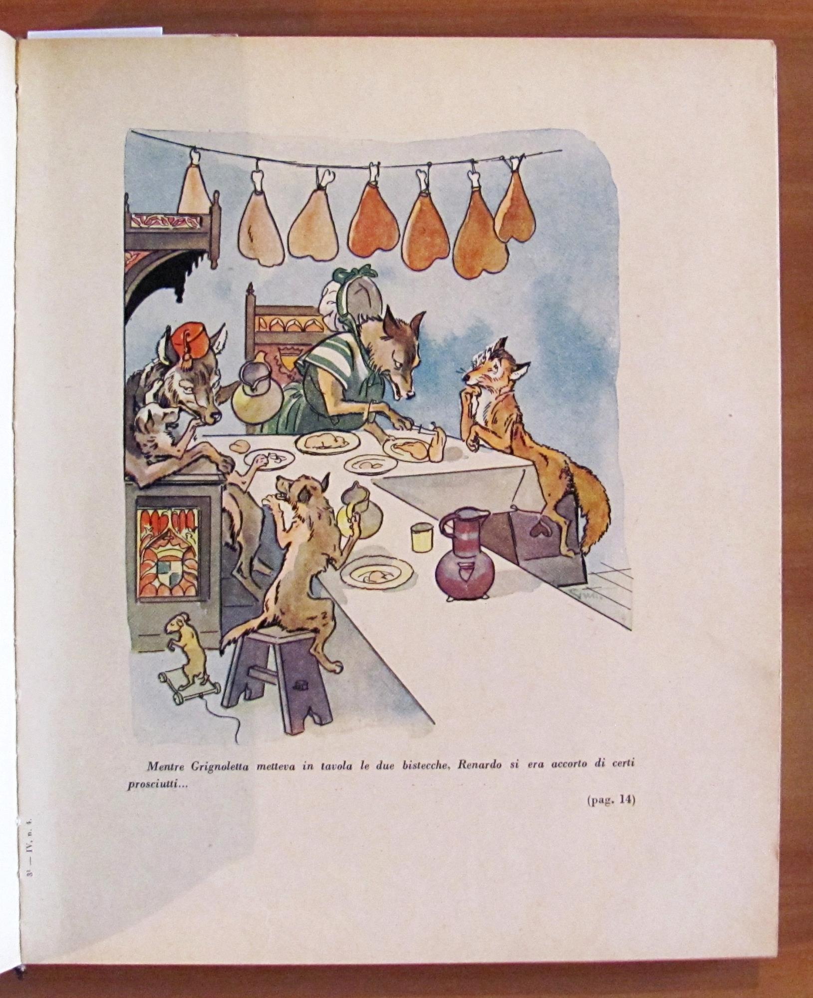 IL ROMANZO DI RENARDO - Coll. La Scala d'Oro, I ed. 1935 - ill. GUSTAVINO