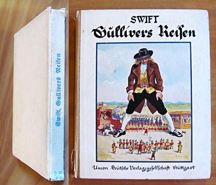 GULLIVERS REISEN IN UBEKANNTE LANDER, anni '20 - ill. GRANDVILLE - Jonathan Swift - copertina