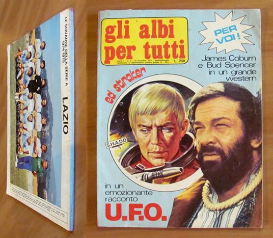 GLI ALBI PER TUTTI - N.2, 1974 - BUD SPENCER, UFO e LAZIO - copertina
