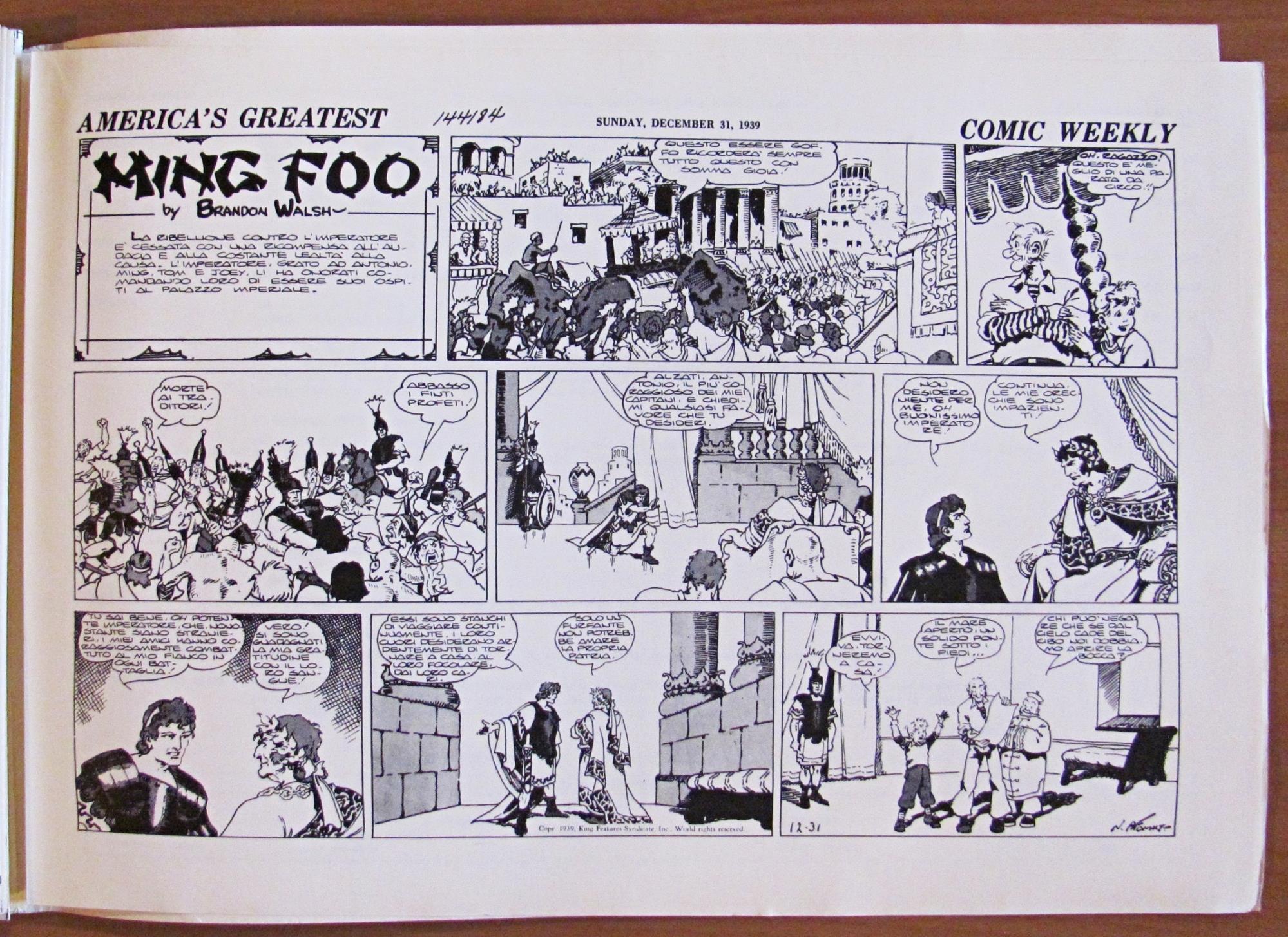 MING FOO - Ristampa Anastatica ANAF - Tiratura Limitata