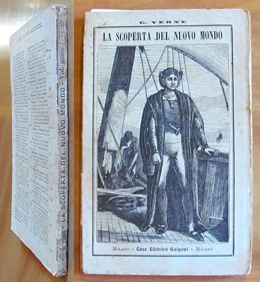 LA SCOPERTA DEL NUOVO MONDO - Volume Unico, 1884 - Jules Verne - copertina