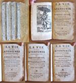 La Vie et les Aventures surprenantes de ROBINSON CRUSOE, 1790 in 4 Volumi