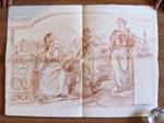 Bozzetto originale in sanguigna con Figure allegoriche e S.P.Q.R. - 1900 ca