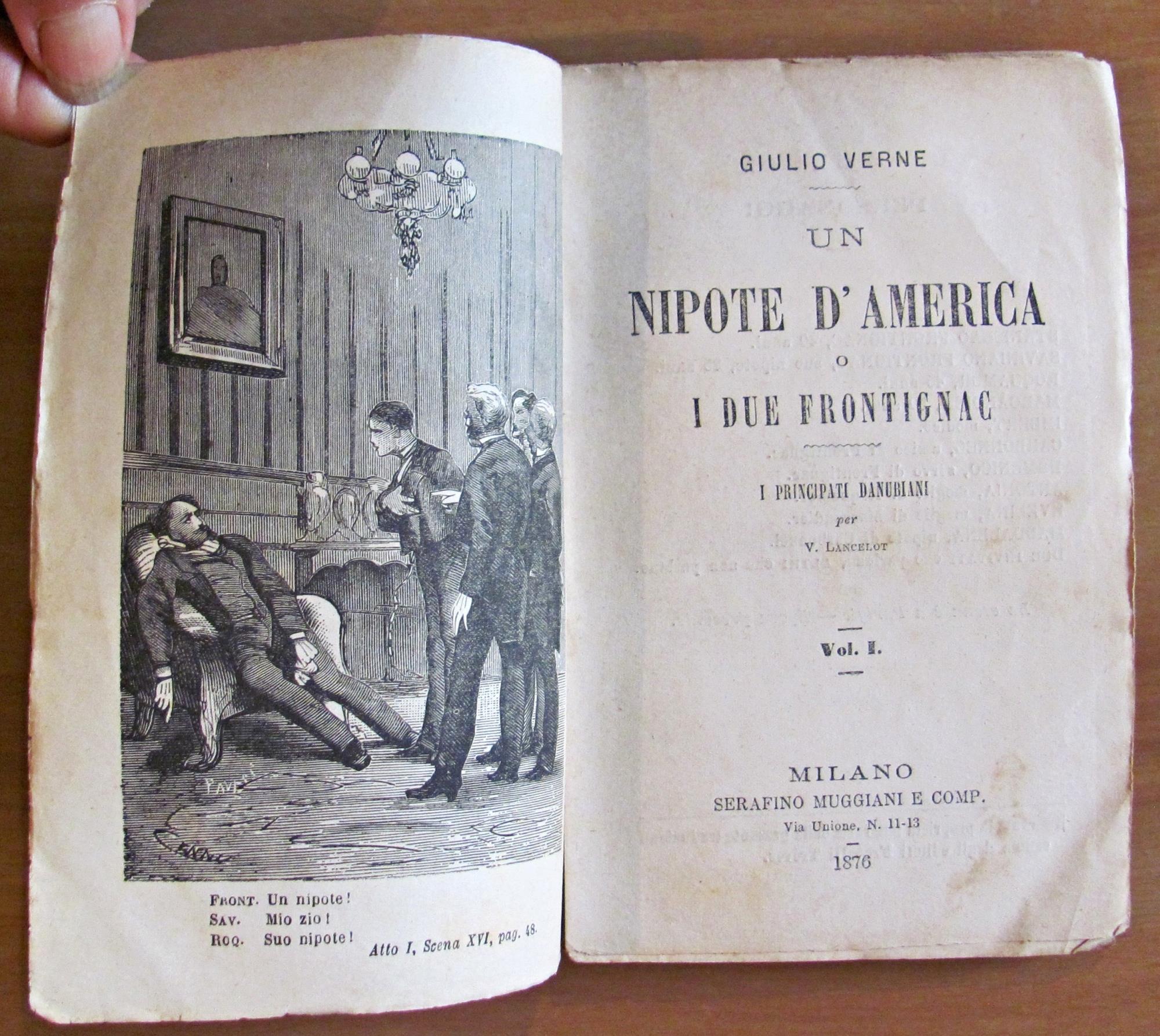 UN NIPOTE D'AMERICA - 2 Volumi, Completo, 1876