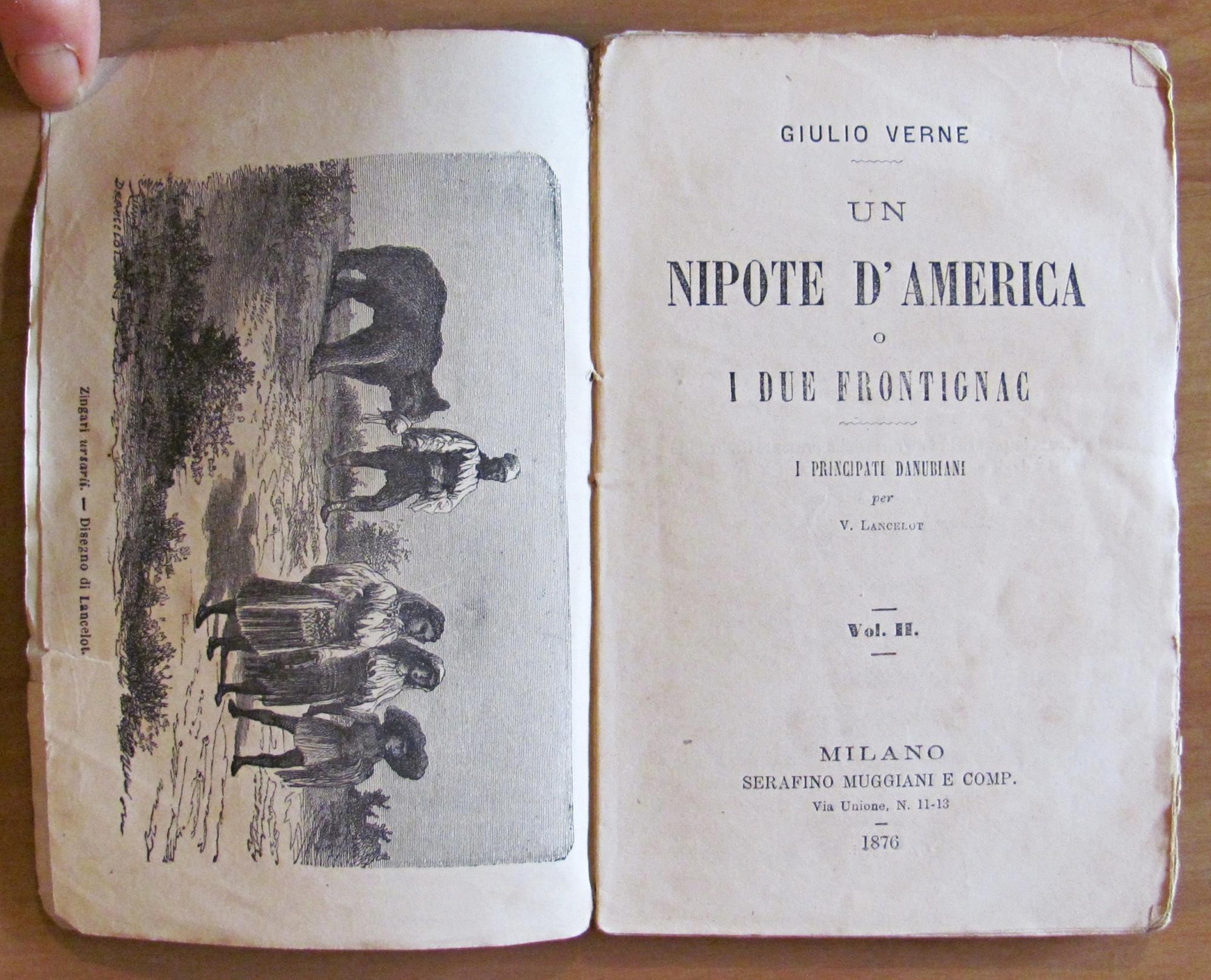 UN NIPOTE D'AMERICA - 2 Volumi, Completo, 1876