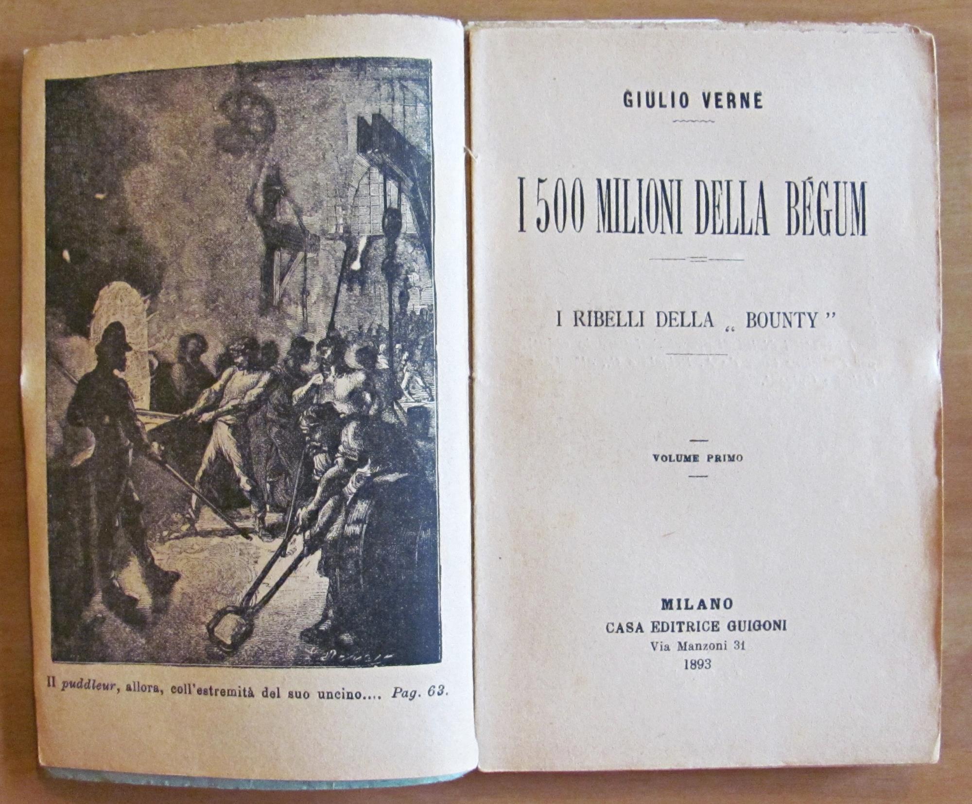 I 500 MILIONI DELLA BEGUM - 2 Volumi, Completo, 1893