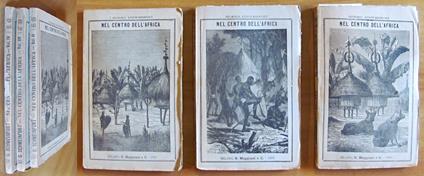 NEL CENTRO DELL'AFRICA - 3 Volumi, Non Completo, 1879 - copertina