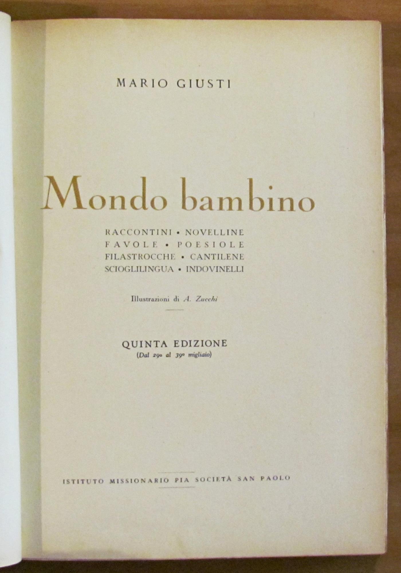 MONDO BAMBINO, 1948 - ill. ZUCCHI