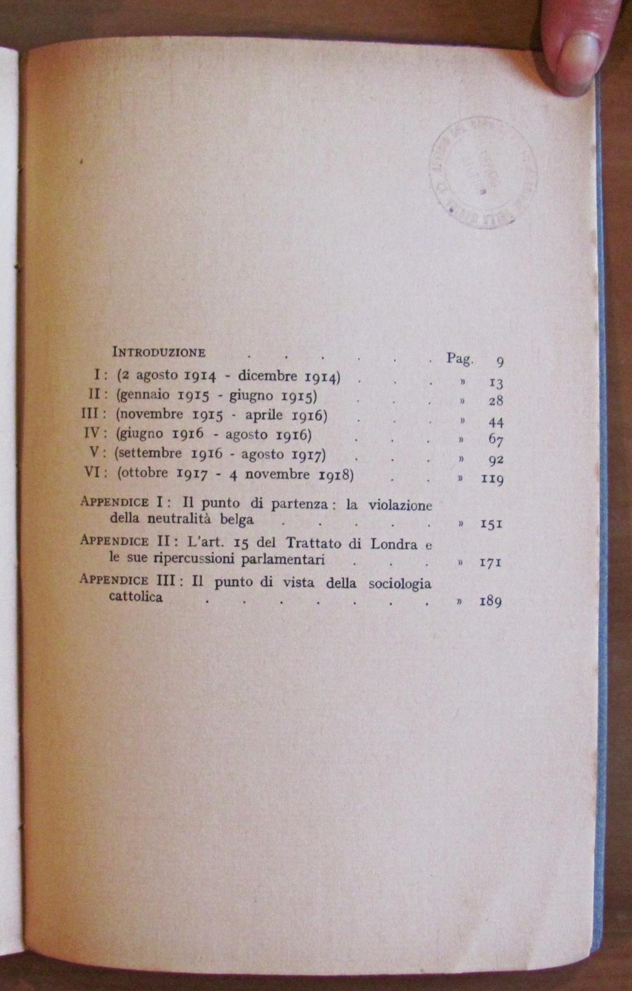 I CATTOLICI ITALIANI NELLA GUERRA, I ed. 1928