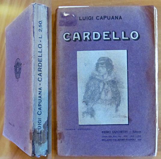 CARDELLO, s.d. ma 1907 - ill. G. G. BRUNO - Luigi Capuana - copertina