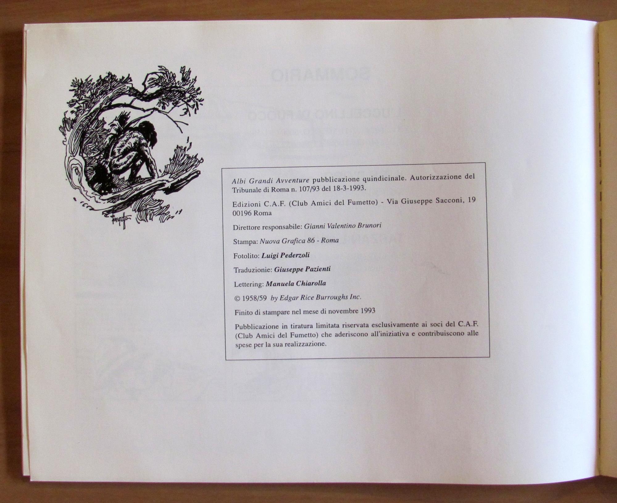 TARZAN LAND, I ed. 1993