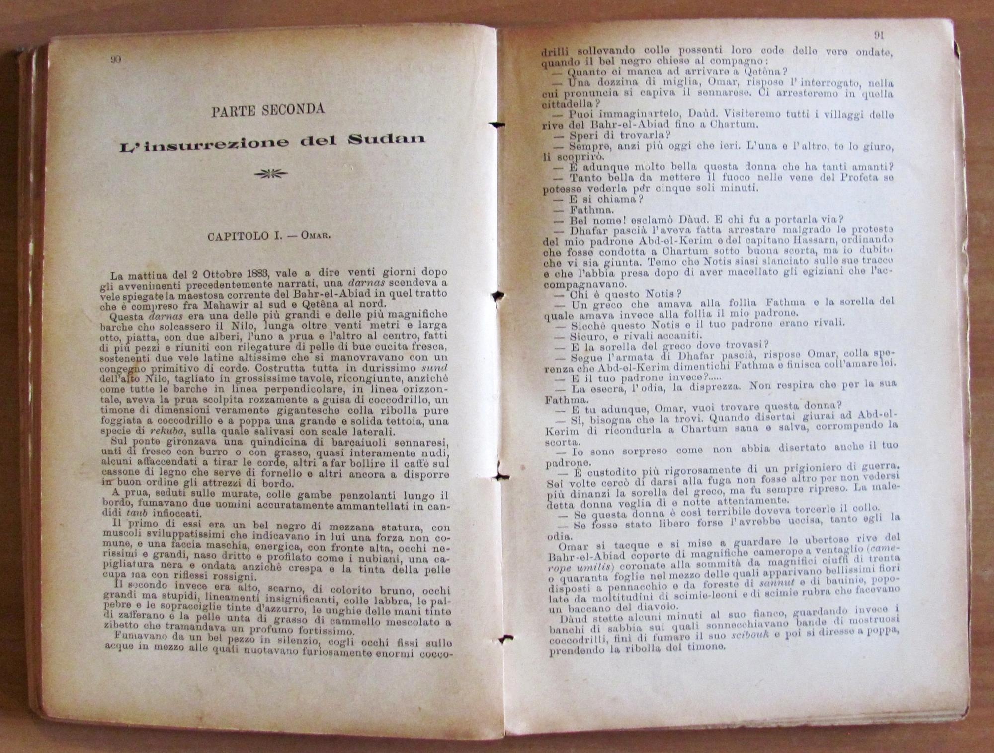 LA FAVORITA DEL MAHDI - Parte I, II e III, I ed. 1900