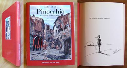 PINOCCHIO Storia di un burattino, I ed. 1991 - ill. INNOCENTI con Schizzo Autografato - copertina