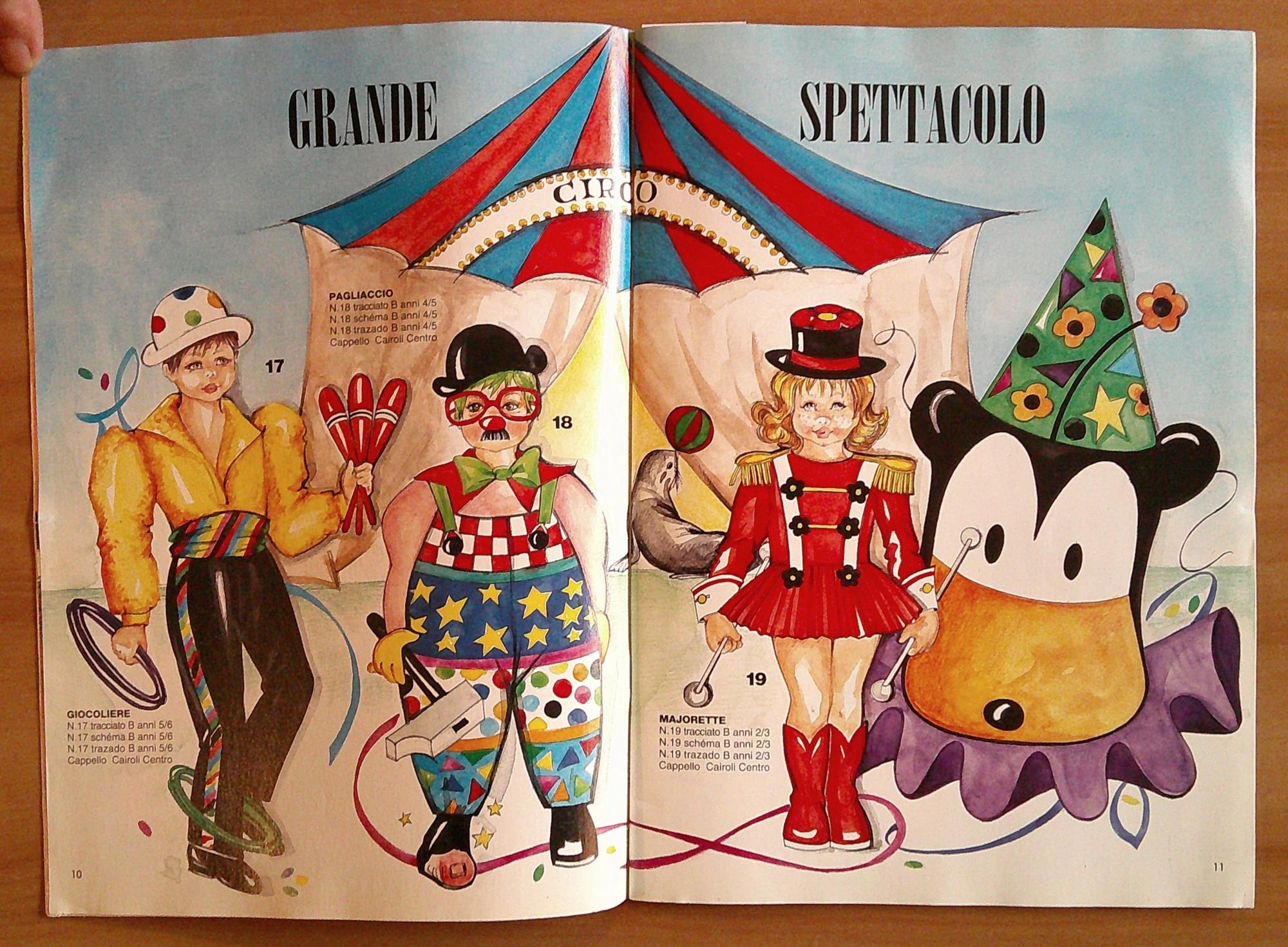 FANTASIE DI CARNEVALE - 50 Modelli tracciati da 2 a 7 anni - ITA+FRA+ESP