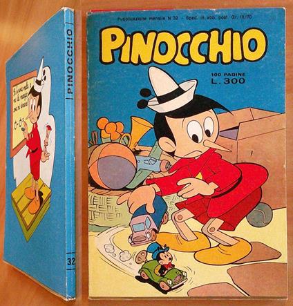 PINOCCHIO - Pubbl. Mensile N.32, 1976 - ill. a fumetti - copertina