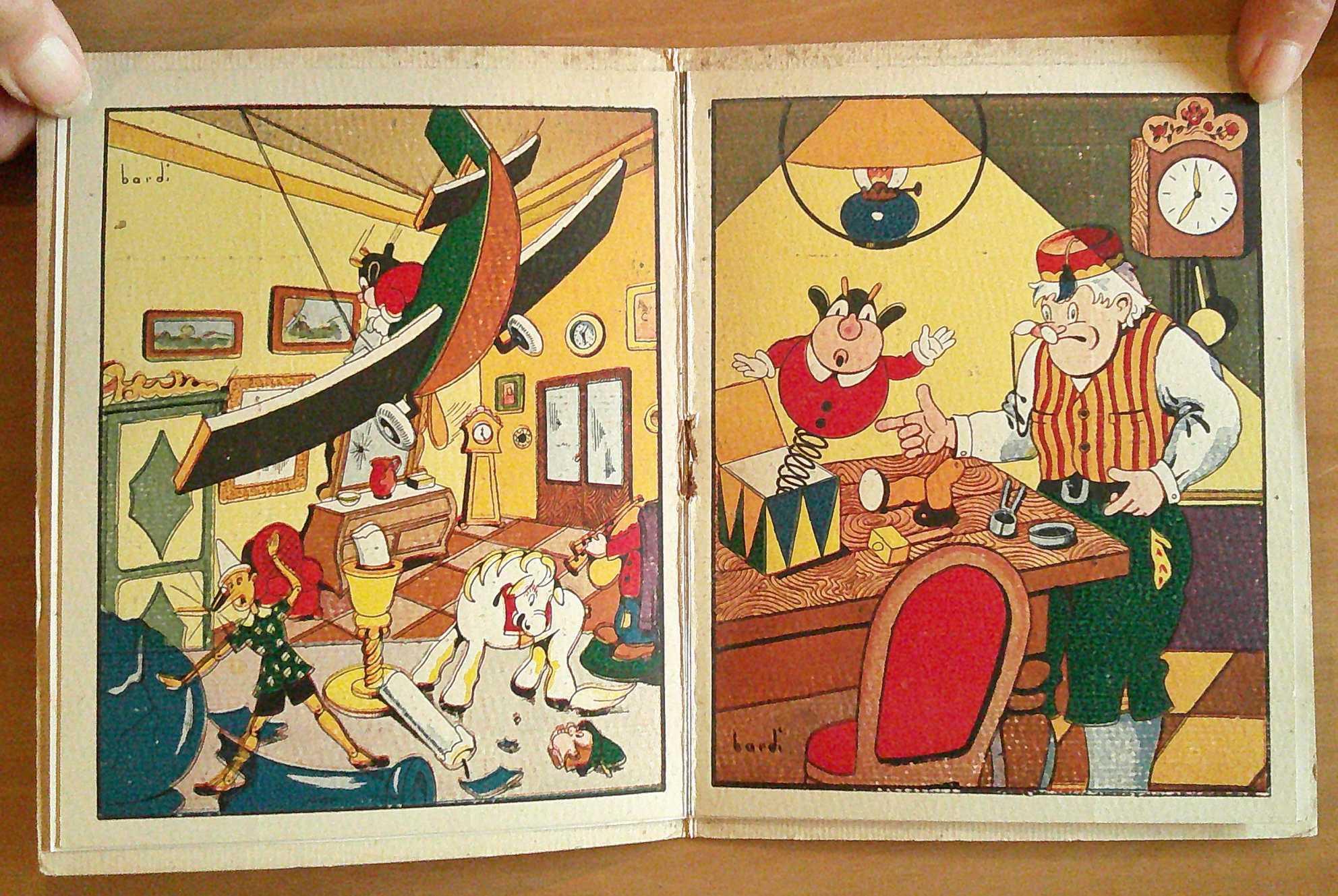 Libro Giocattolo IL BRUTTO MUSTAFA' - ill. BARDI, anni '40