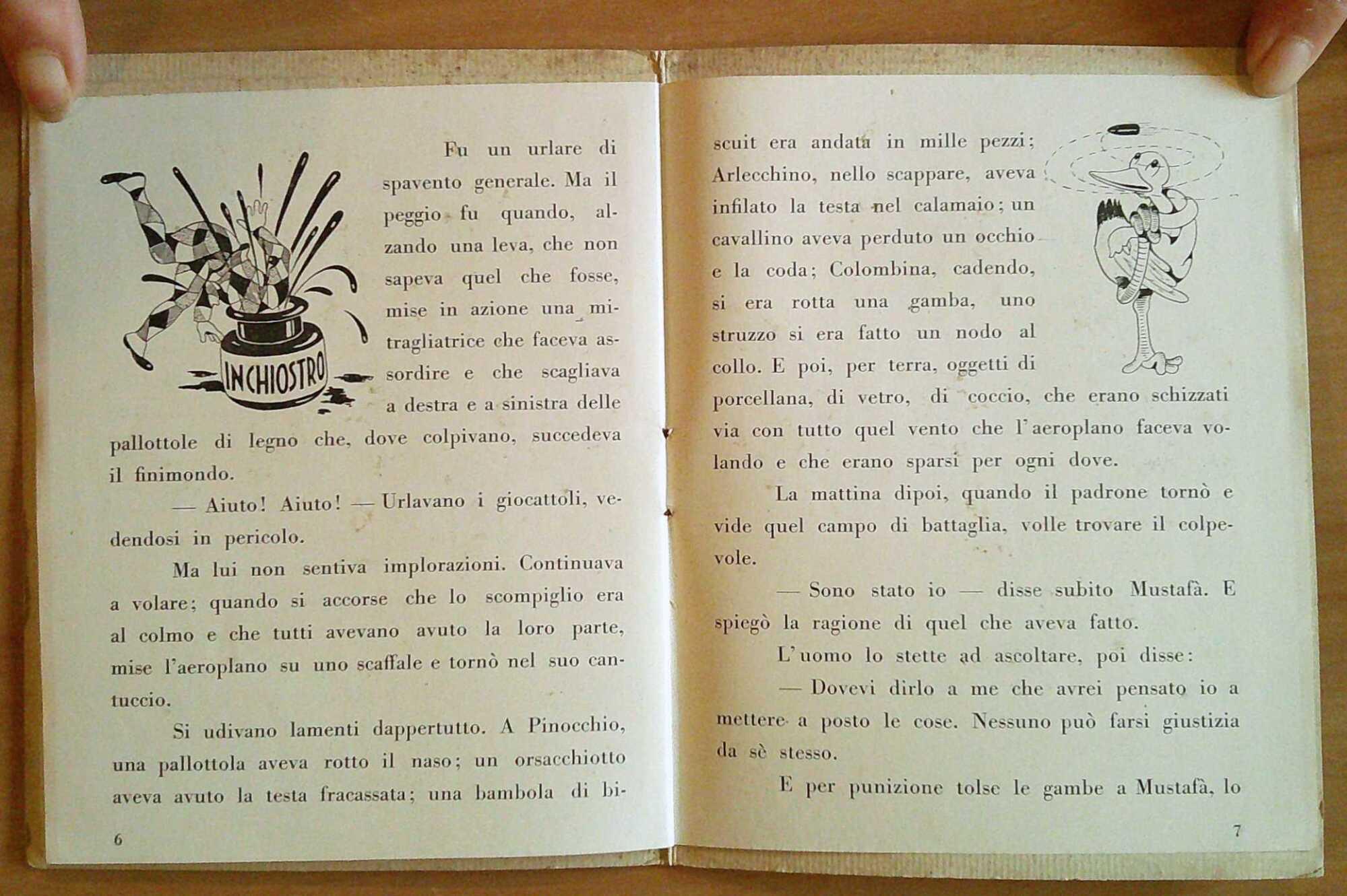 Libro Giocattolo IL BRUTTO MUSTAFA' - ill. BARDI, anni '40