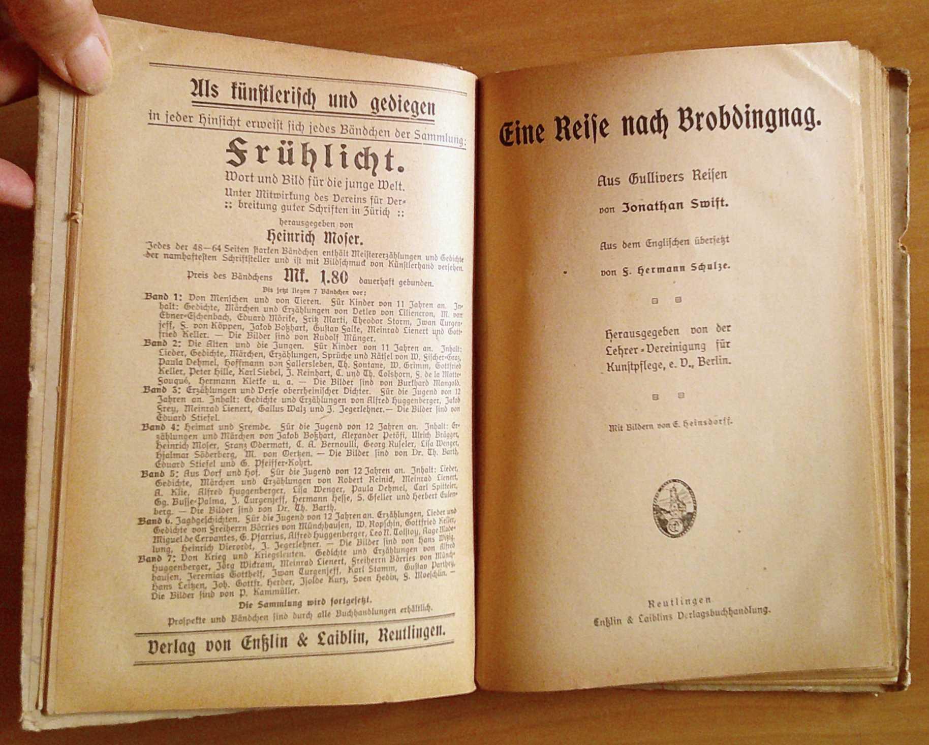GULLIVERS REISEN UND ANDERE MARCHEN, 1921 - ill. HEINSDORFF e altri