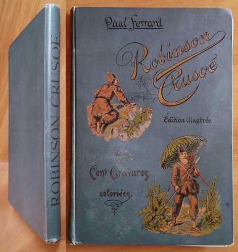ROBINSON CRUSOE', 1889 - ill. SCHAEFER - copertina