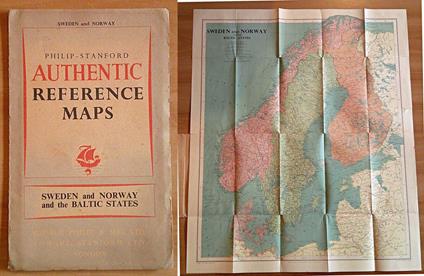 Authentic Reference Maps - SWEDWN, NORWAY and the Baltic States, 1947 - copertina