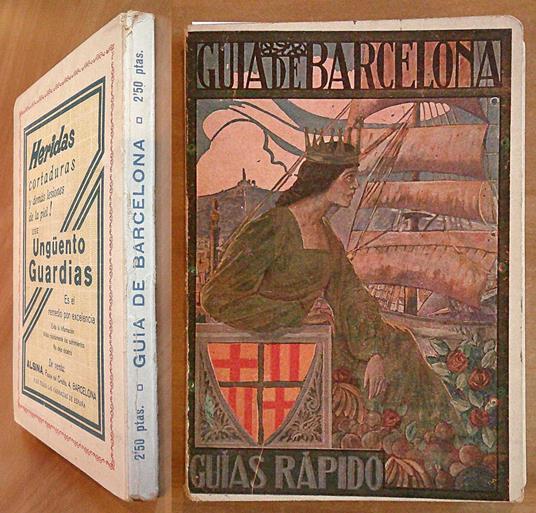 GUIA DE BARCELONA, 1934 - Coll. Guias Rapido - Illustrata - copertina