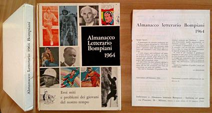 ALMANACCO LETTERARIO BOMPIANI I edizione 1964 - Con Questionario editoriale - Sergio Morando - copertina