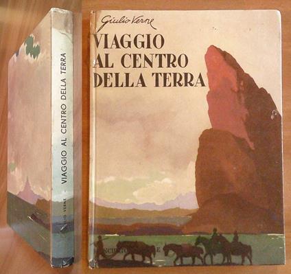 VIAGGIO AL CENTRO DELLA TERRA, 1964 - ill. RICCOBALDI - Jules Verne - copertina