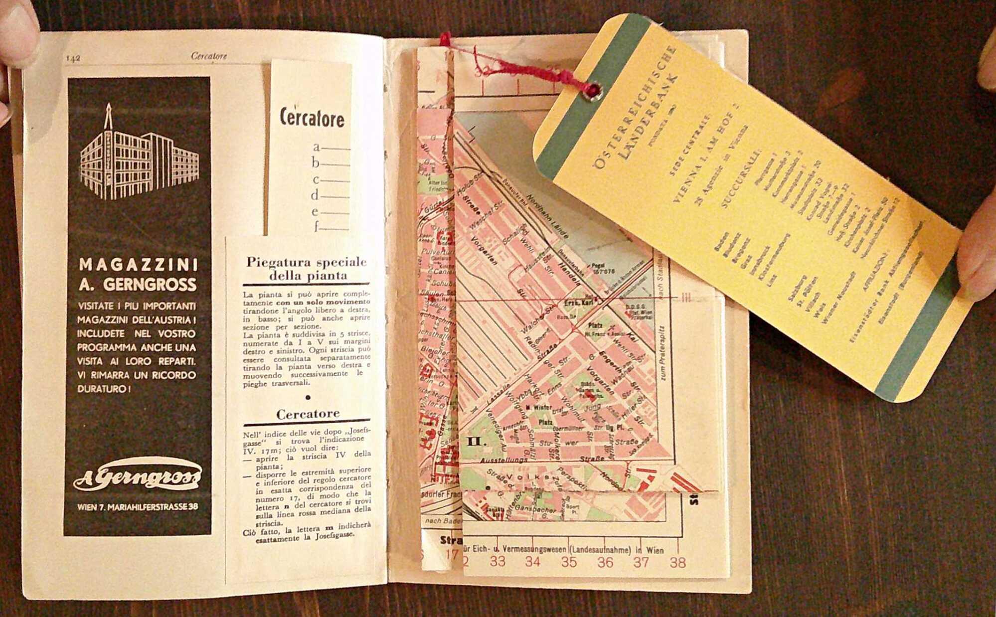VIENNA E DINTORNI - Guide Grieben, 1956 con 2 grandi Cartine