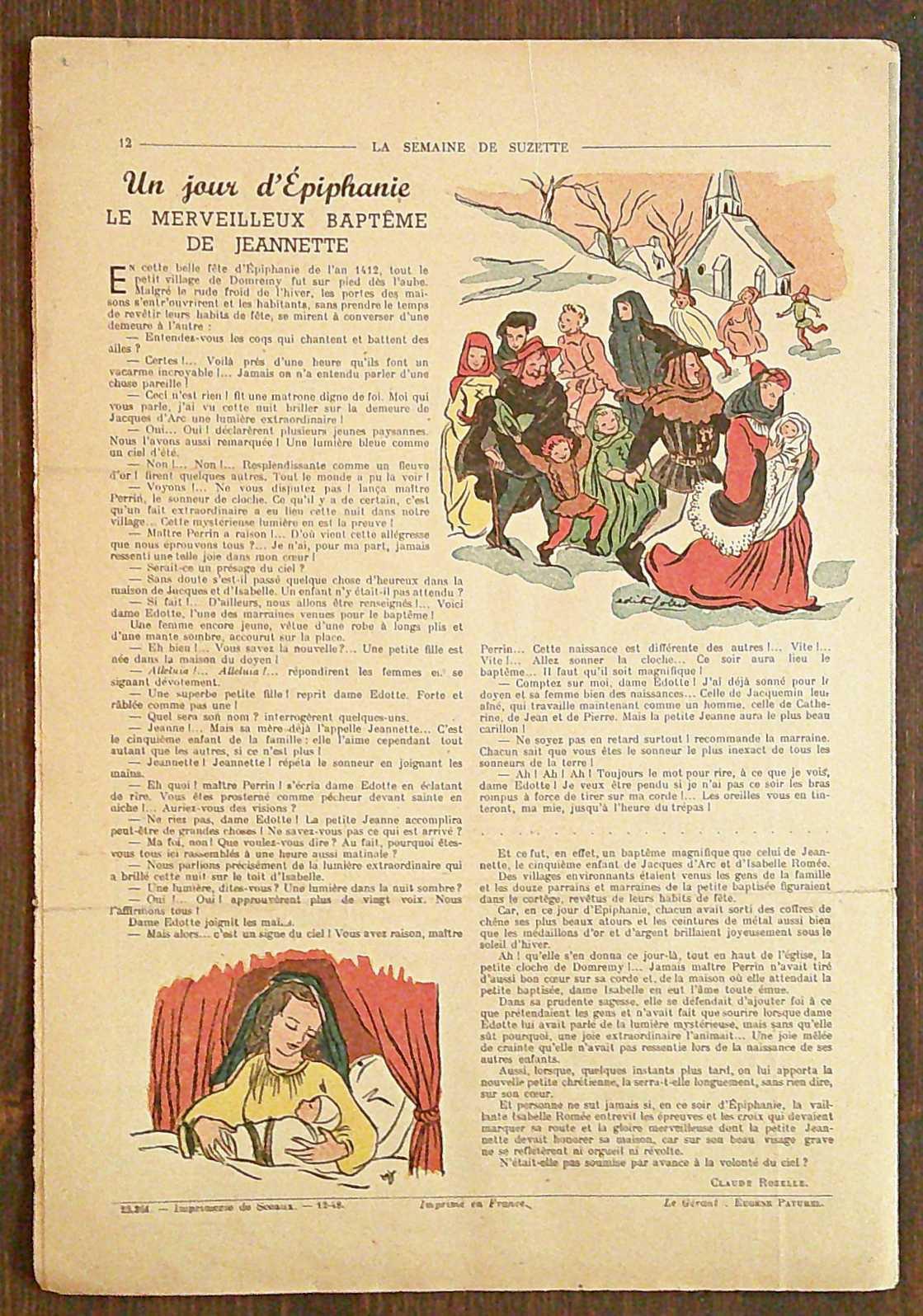 Lotto 24 Fascicoli 1/52 - LA SEMAINE DE SUZETTE, 1949