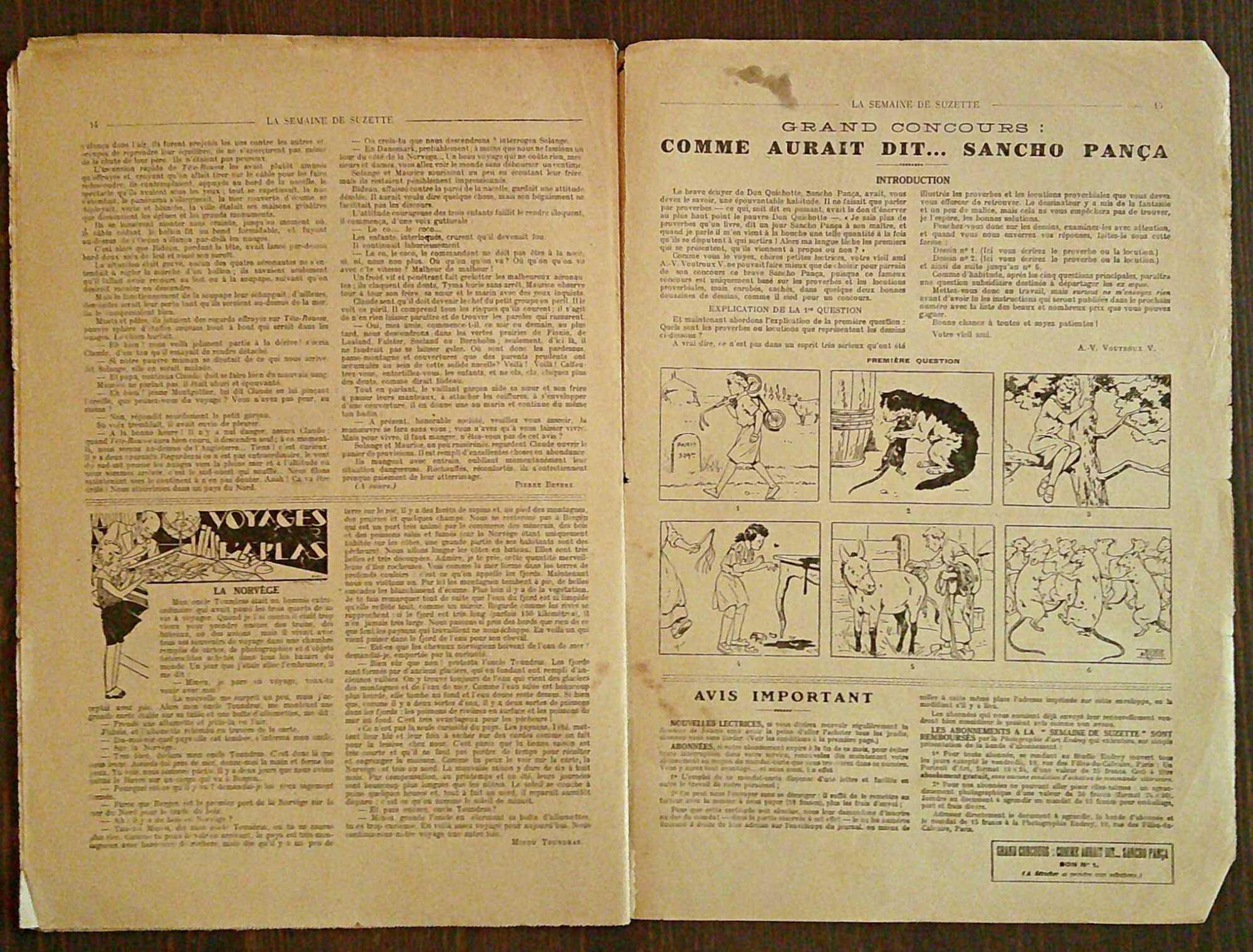 LA SEMAINE DE SUZETTE - N.1, 6 Décembre 1934