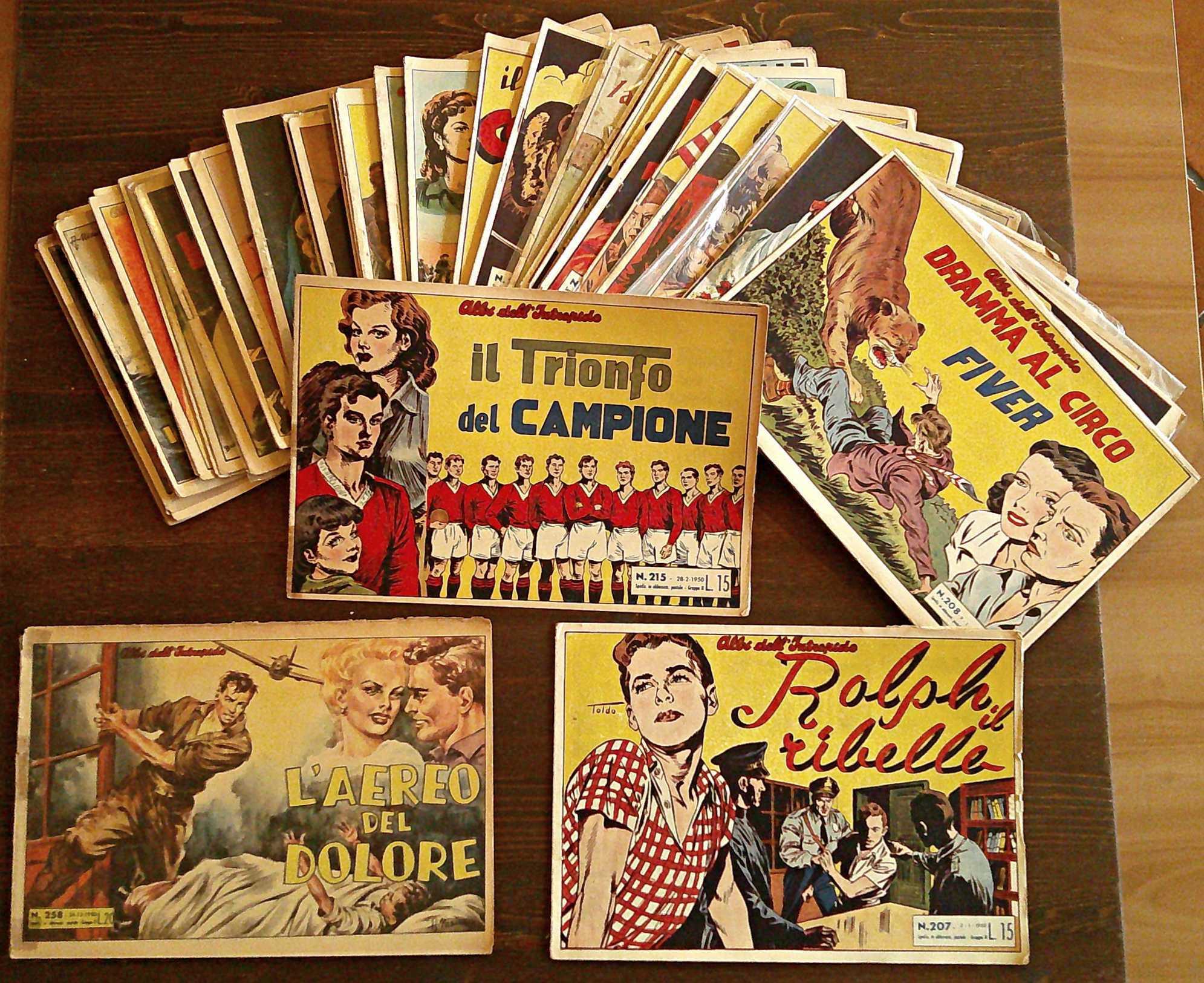 LOTTO di 132 ALBI dell'INTREPIDO 1949/51 - dal N.155 al N.296